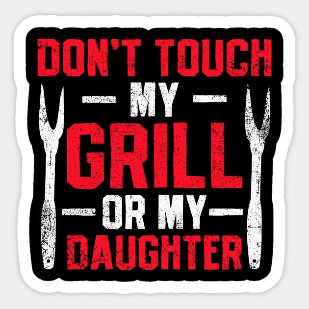 Grilling Dad Daddy BBQ Sticker by CreativeGiftShop